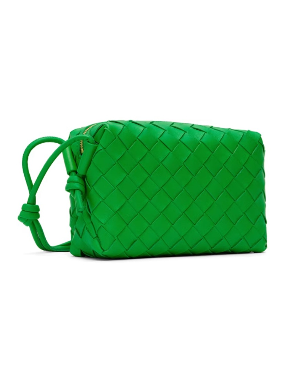 Bottega Veneta: Green Mini Loop Camera Bag